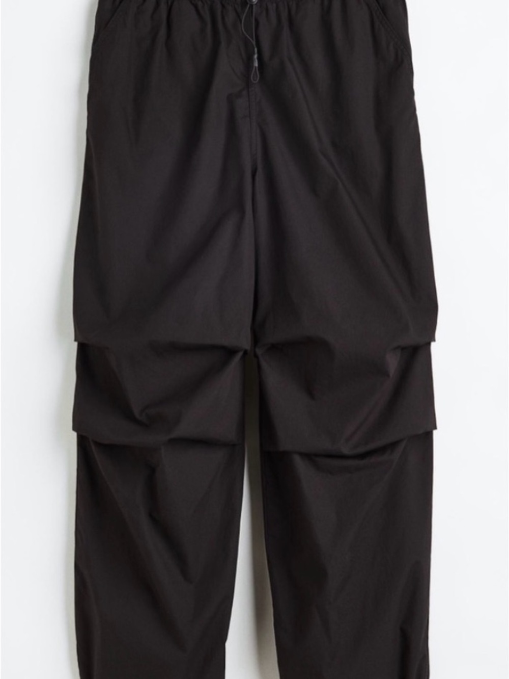 Black H&M (Divided) Parachute Pants, Size S